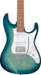 Ibanez AZ22S1F Transparent Turquoise Burst