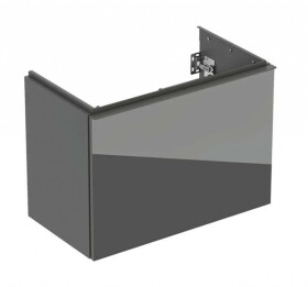 GEBERIT - Acanto Umyvadlová skříňka, 74x54x42 cm, 2 zásuvky, sklo/lávová 503.009.JK.2