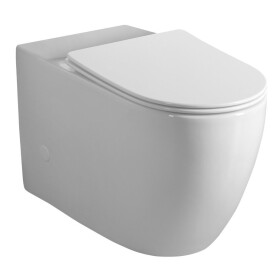 SAPHO - INFINITY WC kombi mísa, Rimless, 63x37 cm, spodní/zadní odpad, bílá PC105-111