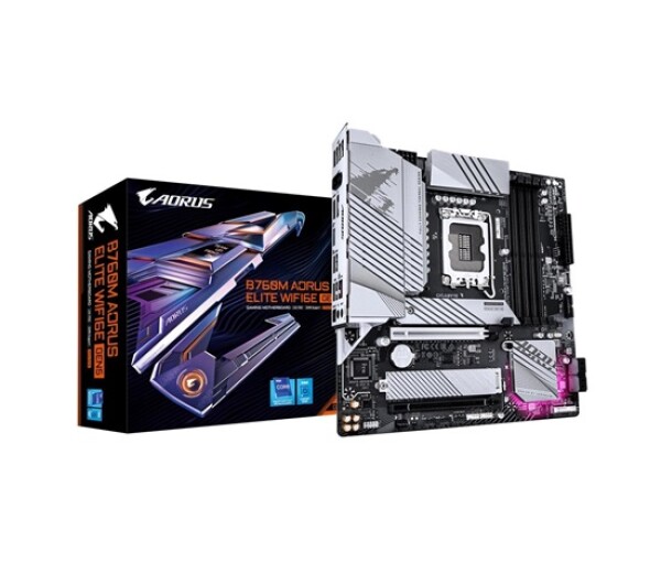 GIGABYTE MB Sc LGA1700 B760M AORUS ELITE WIFI6E GEN5, Intel B760, 4xDDR5, 1xDP, 1xHDMI, mATX EDF_1706233