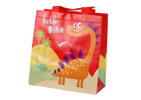 Mamido Dárková taška Dinosaurus 23cm x 21,5cm x 11cm červená