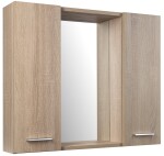 AQUALINE - ZOJA/KERAMIA FRESH STRIP galerka s LED osvětlením, 70x60x14cm, dub platin 45029S