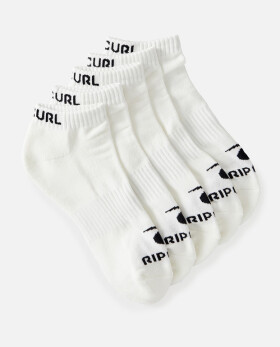 Rip Curl BRAND ANKLE 5-PK white pánské kotníkové ponožky