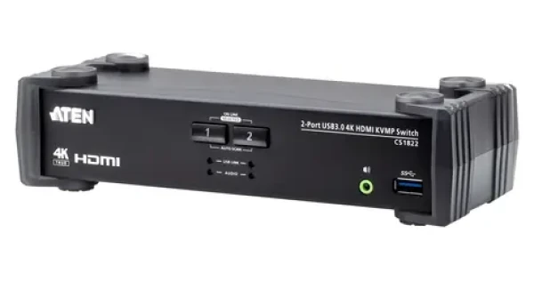 ATEN 2-port USB 3.0 4K HDMI KVMP / KVM switch / 4096×2160 / HD Audio (CS1822-AT-G)