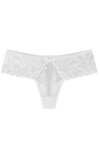 Dámská tanga model 17733919 white WOLBAR - Wol-Bar Barva: Bílá, Velikost: L