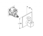 KLUDI - Decus Termostatická sprchová baterie pod omítku, chrom 548850575