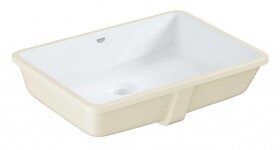 GROHE - Cube Ceramic Umyvadlo vestavné 49x37 cm, s přepadem, PureGuard, alpská bílá 3948000H