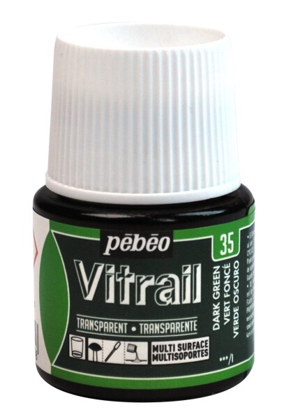 Barva na sklo Pébéo Vitrail - 35 zelená tmavá