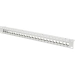 Intellinet 24-Port Cat6a Patchpanel geschirmt 1HE Kabeleinführung 90° abgewinkelt schwarz 24 portů patch panel 483 mm (1