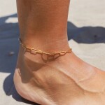 ELENYS Classic Chain – pozlacený náramek 18K žluté zlato Délka náramku: 19+6 cm / max. 25 cm