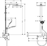HANSGROHE - Raindance E Sprchový set Showerpipe 300 s termostatem 600, chrom 27363000