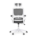 Kancelářská židle, houpací mechanismus, šedá síťovina, KA-Q843 GREY