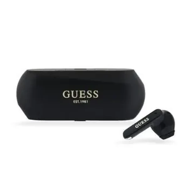 Guess Elongated Metallic ENC TWS Bezdrátová Sluchátka Black (57983122339)