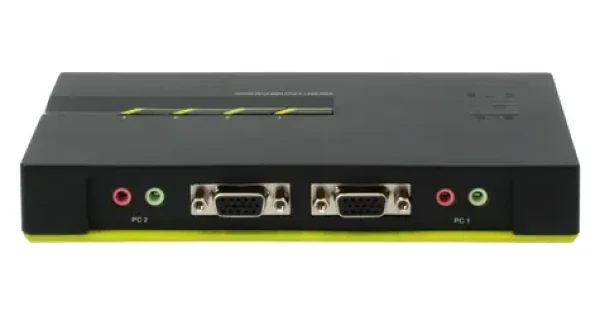 LevelOne KVM-0421 / KVM přepínač / 4 porty / USB / VGA / audio (KVM-0421)