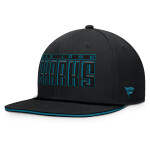 Fanatics Pánská kšiltovka San Jose Sharks NHL Flat Brim Snapback