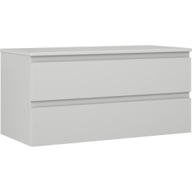 MEXEN/S - Orio koupelnová skříňka pod umyvadlo 100 cm s deskou, 2 zásuvky, šedá mat 91A10-10047-2-BFFC62