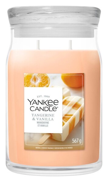 Vonná svíčka ve skle Signature velká 2 knoty Tangerine & Vanilla