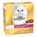 Gourmet Gold Mltp konz. kočka kousky duš.a gril.8x85g + Množstevní sleva