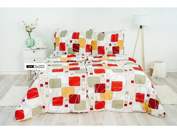 Stanex Ložní KREPOVÉ povlečení Karty barevné (LS09) ROZMĚR: 140x220 cm + polštář (90x70 cm)