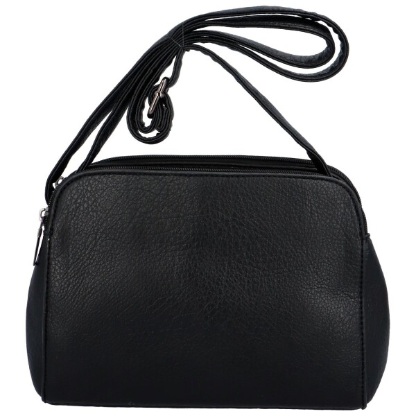 Příjemná dámská koženková kabelka na rameno Emma, černá