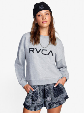 RVCA BIG RVCA HEATHER GREY dámská mikina přes hlavu