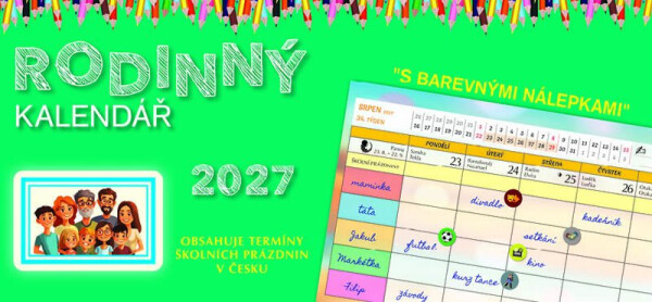 Kalendář 2027 stolní: RODINNÝ