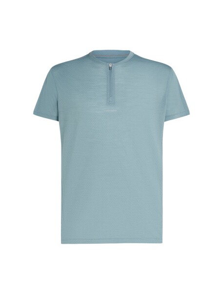 ICEBREAKER Mens Mer 125 Cool-Lite Speed SS Quarter Zip, Flint Blue (vzorek) velikost: M