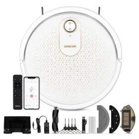 SENCOR SRV 4550WH bílá / robotický vysavač / vysávání mopování / 28W / 59dB / 2600mAh (8590669360031)