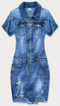 Světle modré džínové šaty s model 16149799 - GOURD JEANS Barva: odcienie niebieskiego, Velikost: S (36)