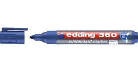 Edding 360 modrá / Popisovač na bílé tabule / kulatý hrot / šířka stopy 1,5-3 mm (4-360003)