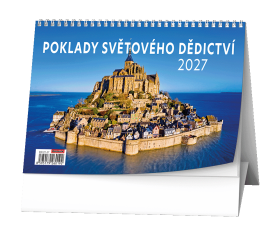 Stolní kalendář 2027 Baloušek Poklady světového dědictví