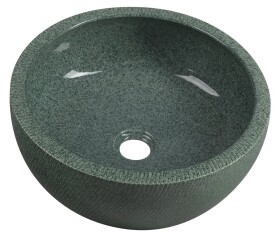 SAPHO - PRIORI keramické umyvadlo na desku, Ø 42 cm, zelená PI013