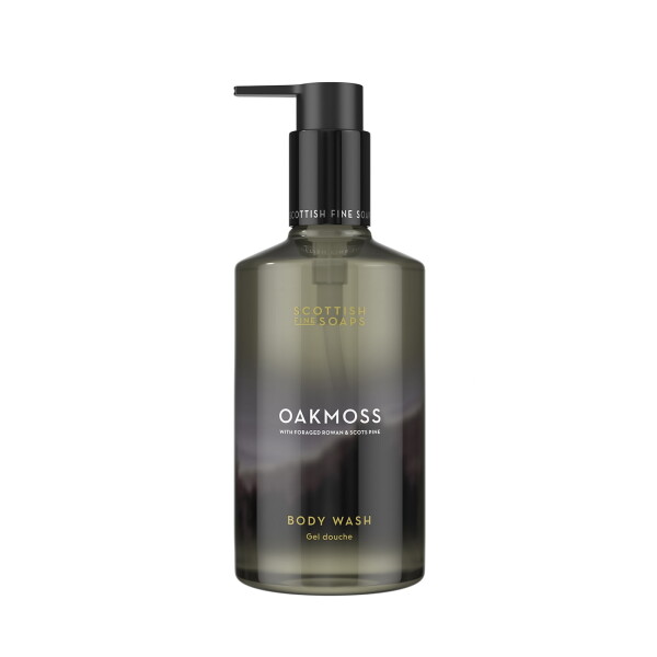 SCOTTISH FINE SOAPS Sprchový gel Oakmoss 300 ml, šedá barva, plast