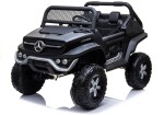 Mamido Dětské elektrické autíčko Mercedes Unimog 4x4 černé