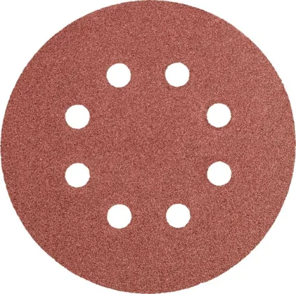 Graphite Brusné kotouče 125 mm / Brusný kotouč / K100 / 5 ks / 8 otvorů (55H942)