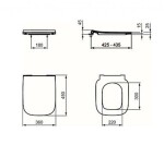 IDEAL STANDARD - i.Life B WC sedátko, SoftClose, bílá T500301