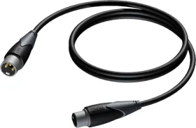 Procab XLR černá / Kabel / XLR (M) - XLR (F) / 0,5 m (CLA901/0.5)