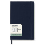 18měsíční diář Moleskine 2025 - 26 - tvrdé desky, L, týdenní - modrý