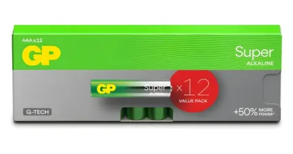 GP Super Alkaline AAA/LR03 / Alkalická baterie / Mikrotužková (AAA, LR03) (151433)