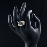 Prsten Swarovski Elements Bellissa, 51 Černá