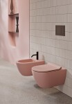 GSI - PURA závěsná WC mísa, Swirlflush, 36x55cm, blush dual-mat 881524