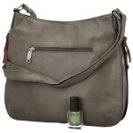 Módní dámská koženková crossbody kabelka Coveri Kisha, šedá