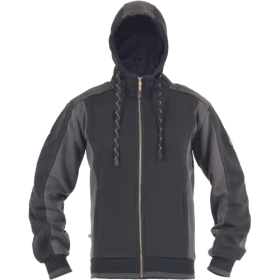 CERVA DAYBORO mikina s kapucí černá 4XL 0306007460007