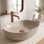 REA - Umyvadlo na Desku Lisa Mocca Matt REA-U7880