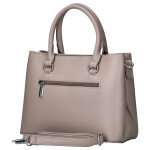 Moderní dámská koženková kabelka do ruky Lynette, tmavě béžová