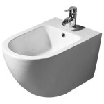 REA/S - SET závěsné WC Carlo Flat Mini Gold Edge Rimless + Bidet Carlo Mini REA-C1222 + REA-C2276