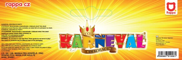 Maska čert s jazykem