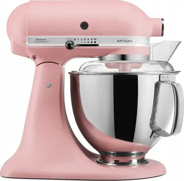 KitchenAid 5KSM175PSEDR růžová / Kuchyňský robot Artisan / 300W / 4.8 l / 10 rychlostí / planetární systém (5KSM175PSEDR)