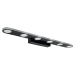 Koupelnové nástěnné LED svítidlo SWE055-W BLACK OSW-20155