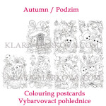 Antistresové omalovánky I Believe in Fairies, omalovánkové pohlednice, Klára Marková